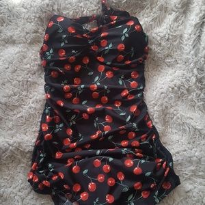 🍒CHERRY PRINT RETRO ONE PIECE🍒